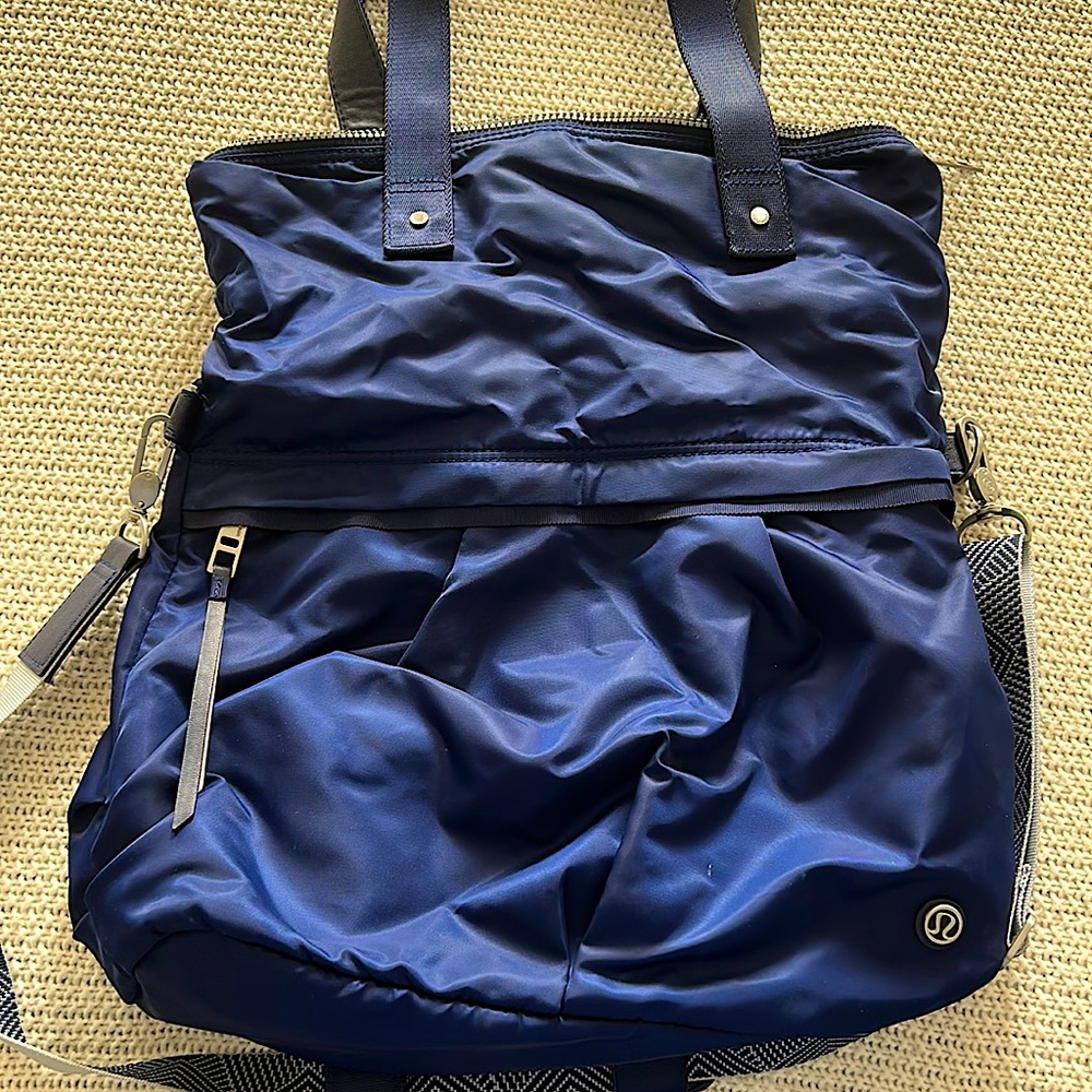 Lululemon Navy Tote Bag